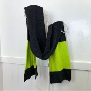 Target Xhilaration Womens Neon Yellow & Grey Winter Scarf